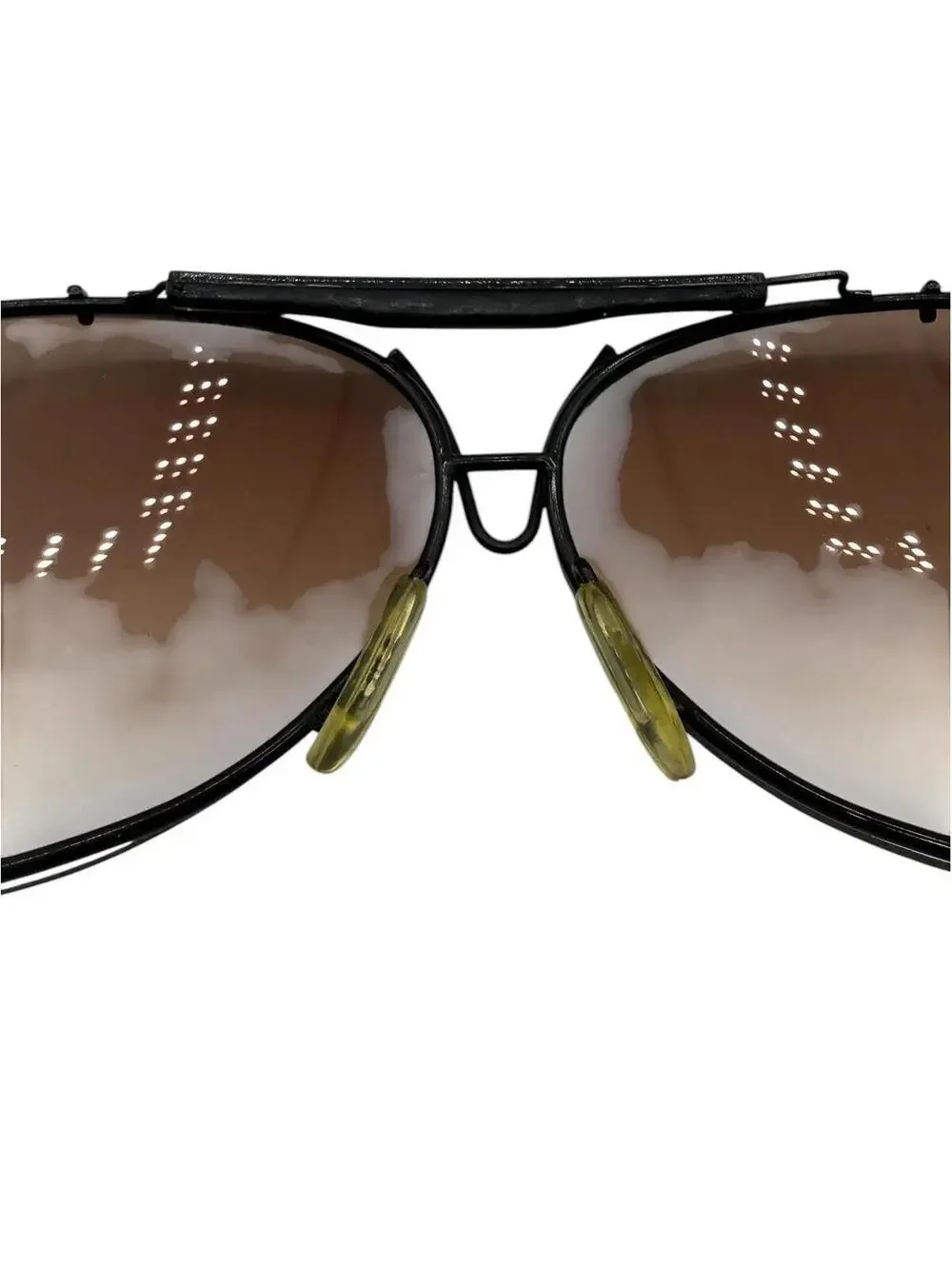 Vintage  Large Aviator Frames Sunglasses, Oversized, Graduated Brown Tint